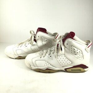 Jordan 6 Retro Maroon 2015 (GS) White Size 7 Youth
